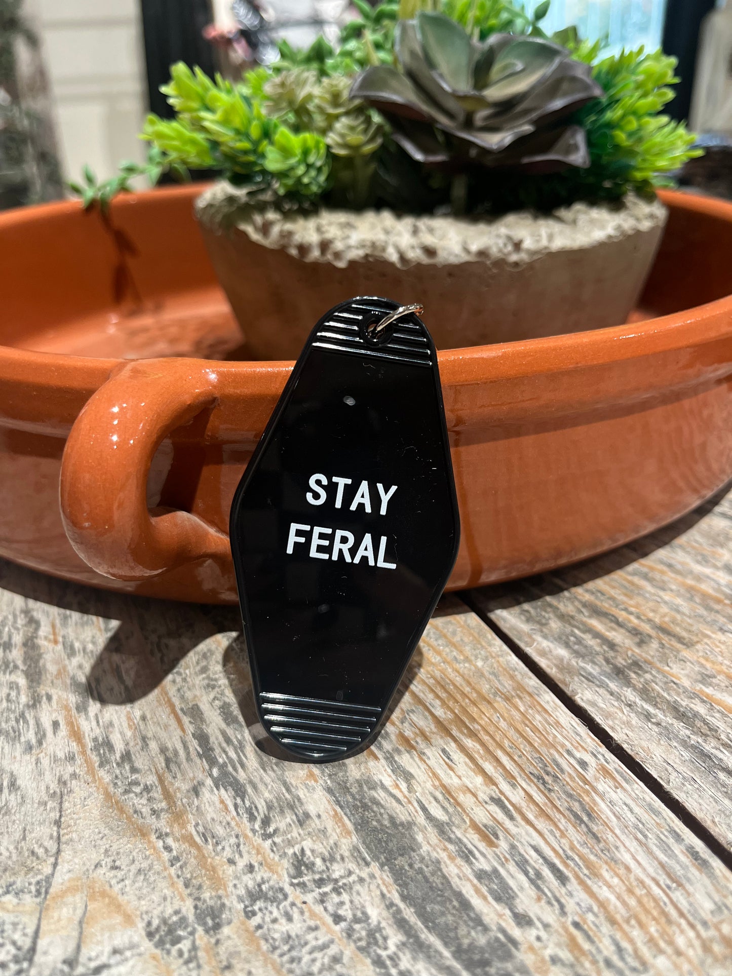 Stay Feral Keychain