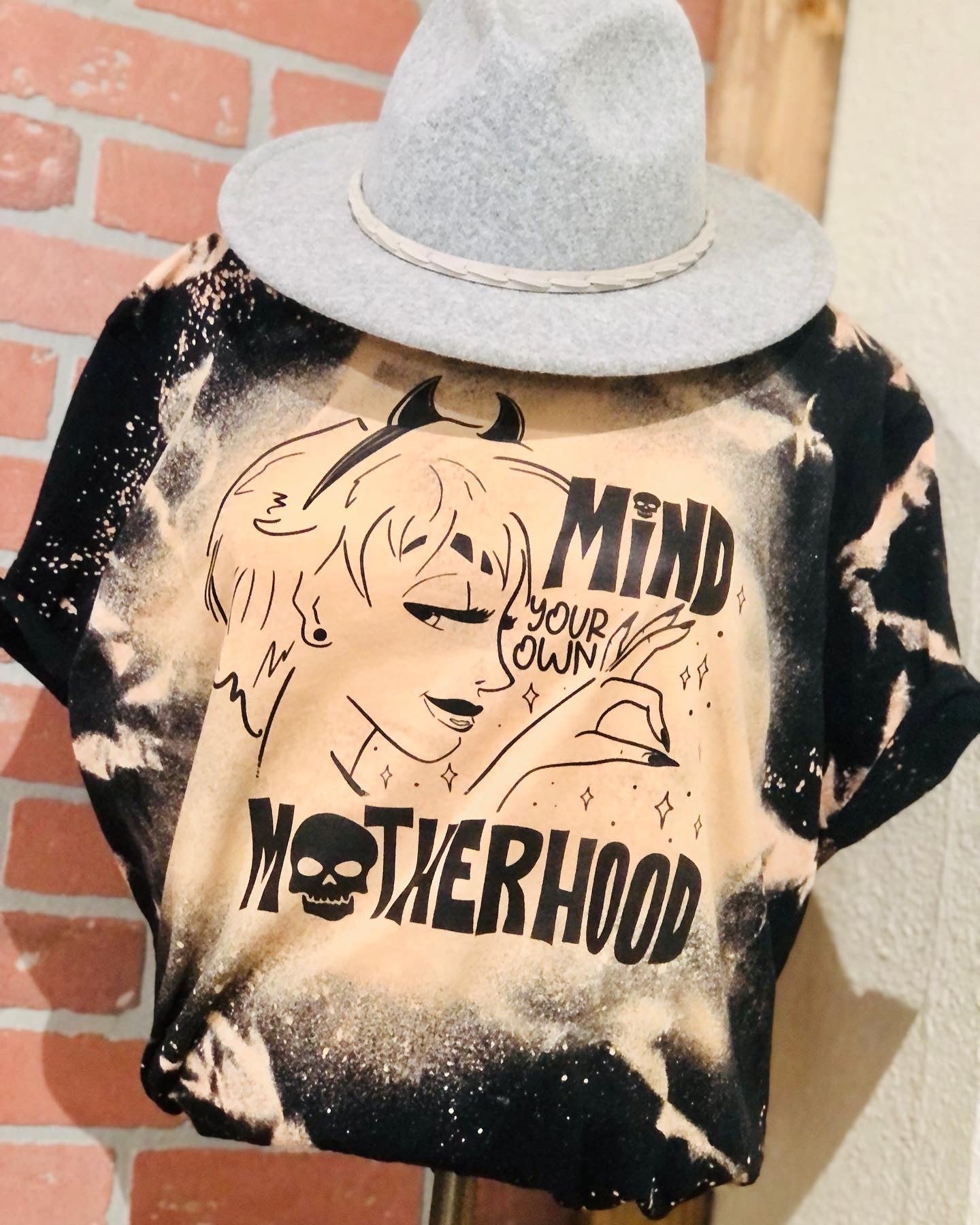 Mind Your Own Motherhood Bleached Tee