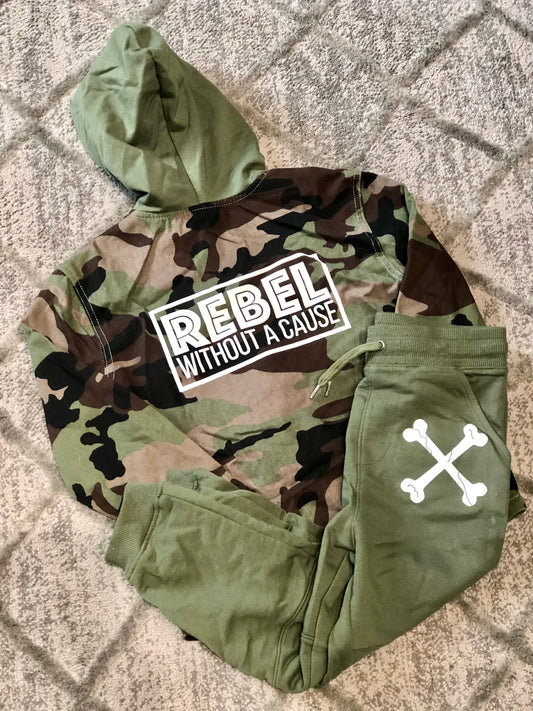 Toddler Camo Rebel Jacket and Sweatpants Set