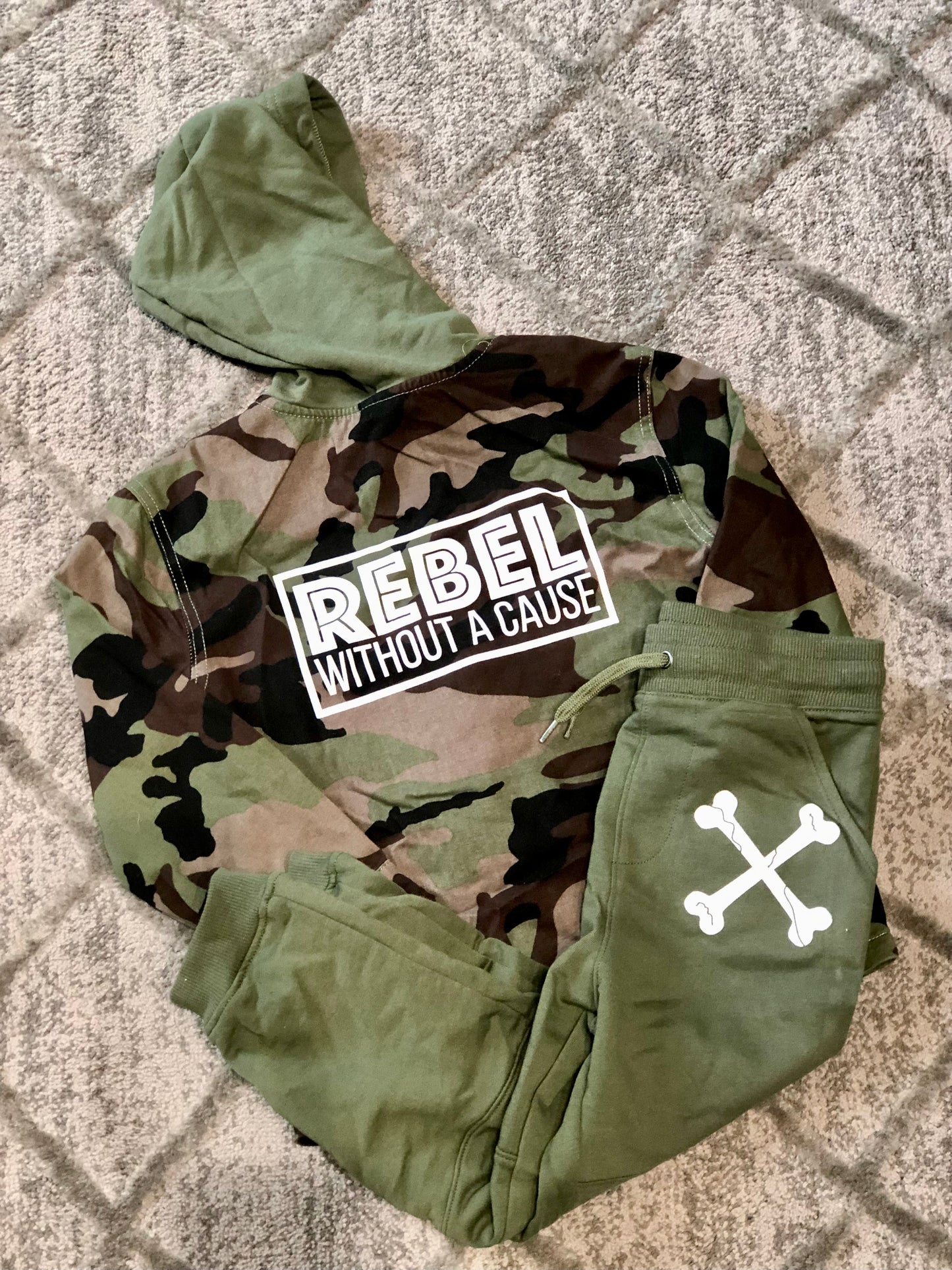 Toddler Camo Rebel Jacket and Sweatpants Set