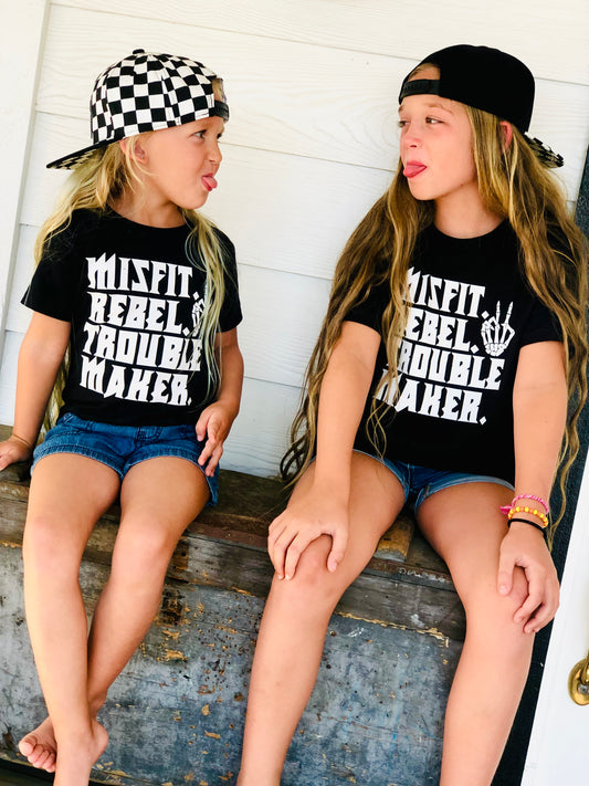 Misfit. Rebel. Trouble Maker. Youth Tee