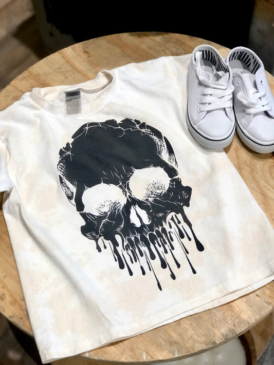 Bleach Drip Skelly Kids Tee