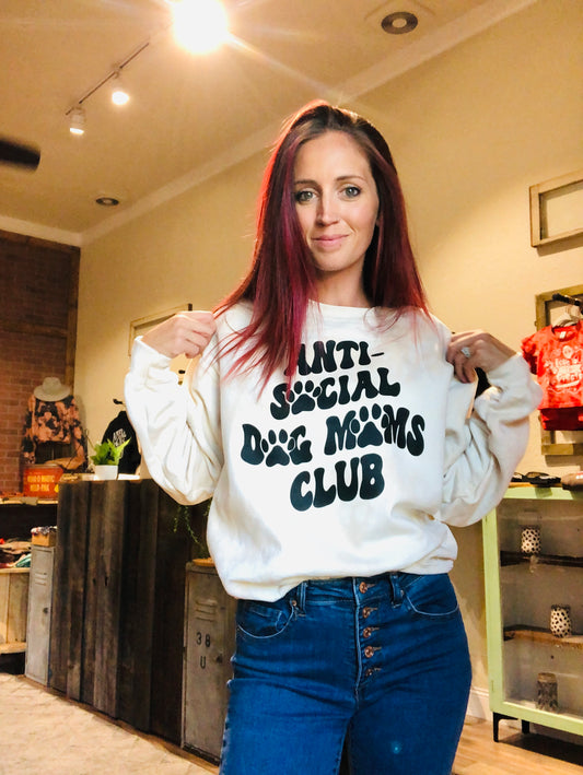Anti-Social Dog Mom Club Sweatshirt